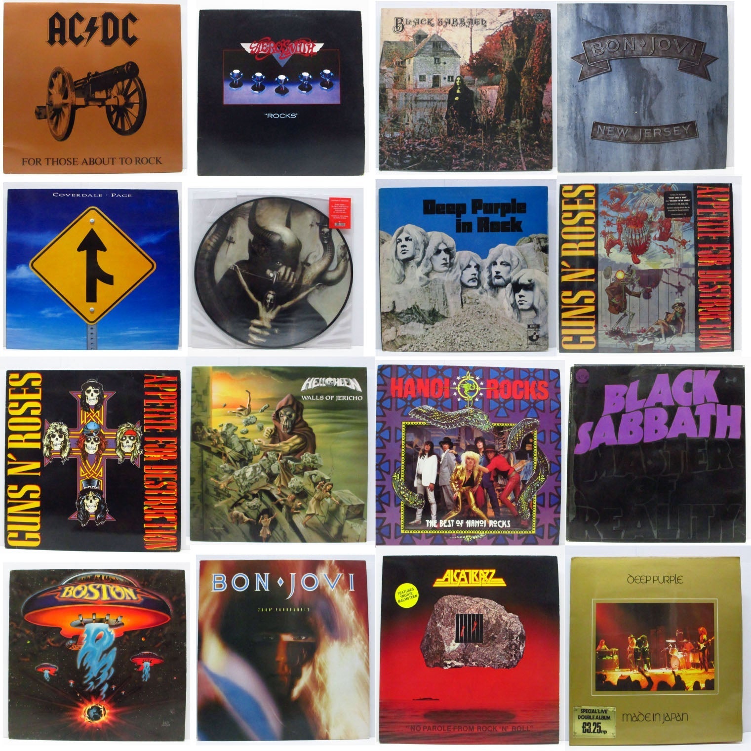 新入荷! UK買い付け盤メインのレア!ハードロック〜ヘヴィーメタル 前半 (A〜H 編)LP 34枚 入荷中 !