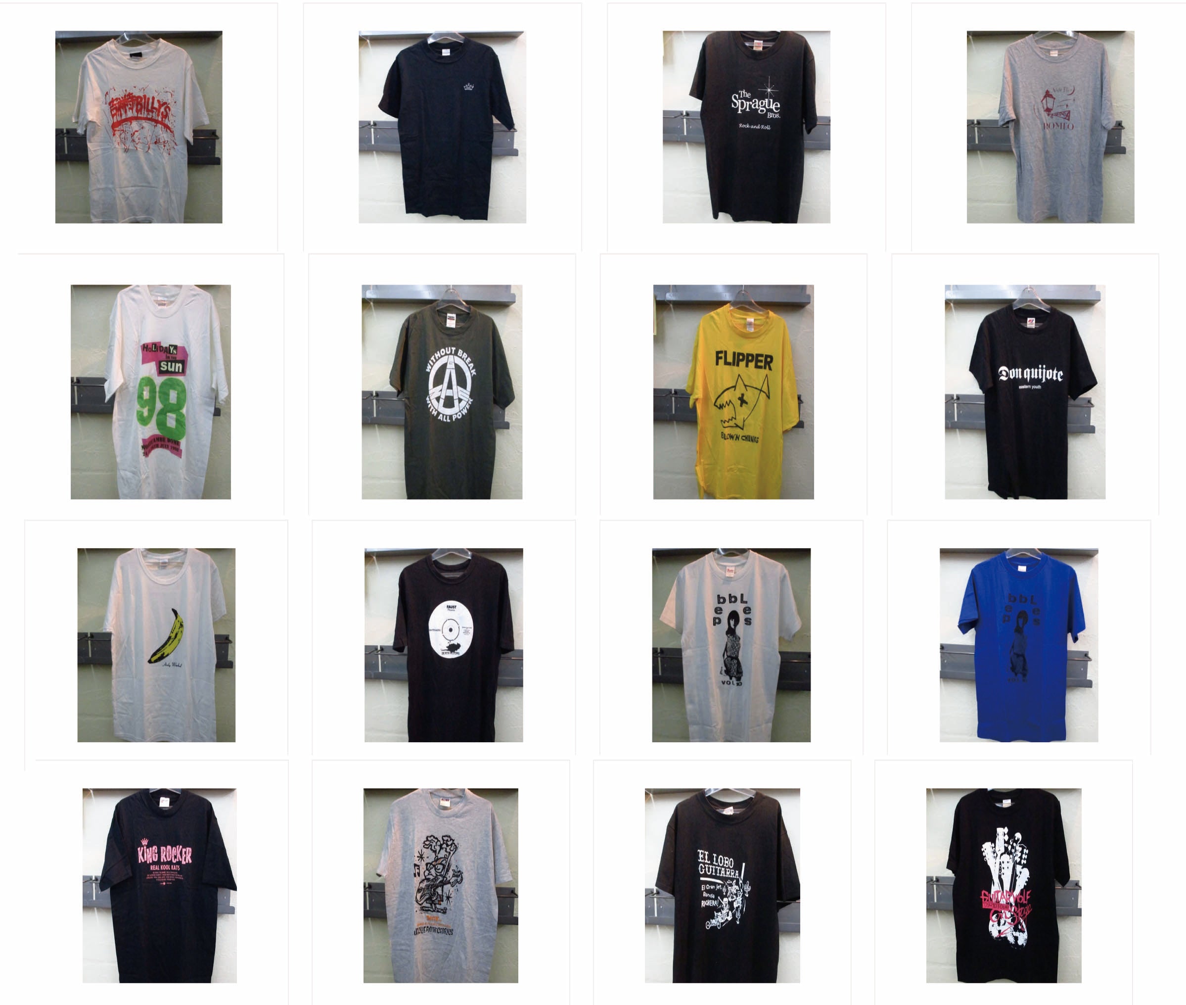 国内外アーティスト、レーベルの古着&デッドストック新品Tシャツ入荷!