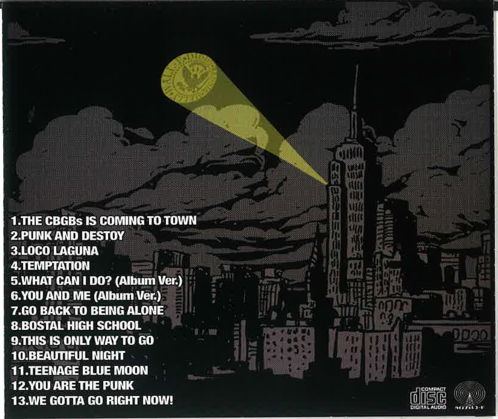 CBGBs, THE (ザ・シビジビズ) - The CBGBs 1st Full Album (日本500枚限定自主制作13曲入りCD / New) 名古屋パンク・バンド'25年デビューアルバム!特典ステッカー付き