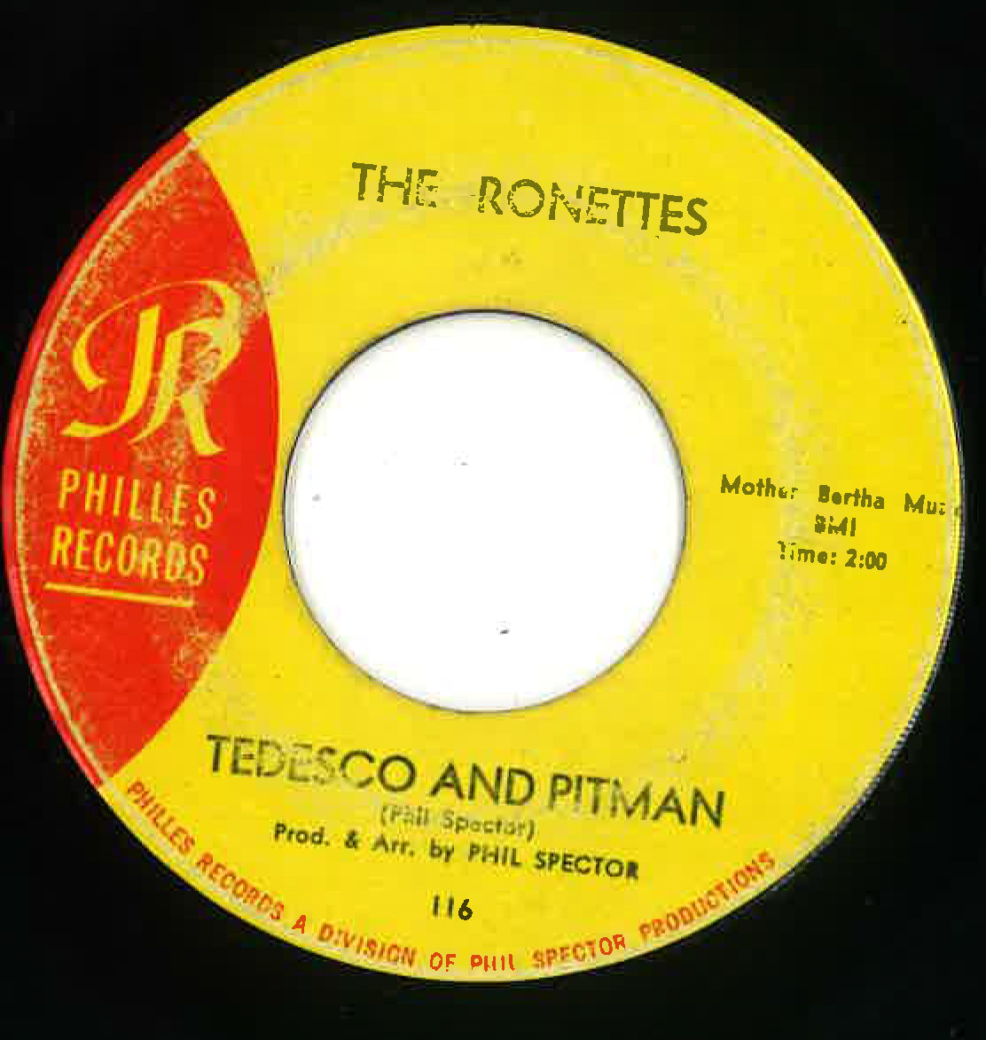 RONETTES, THE (ザ・ロネッツ) - Be My Baby (US '63 オリジナル 7インチ)