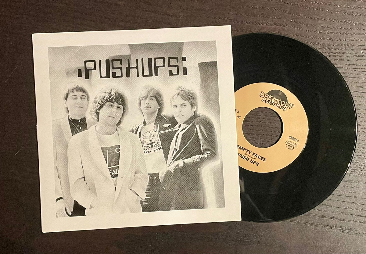 PUSHUPS (プッシュアップス) - Empty Faces / Global Corporation (Italy 限定再発 7"/ New)