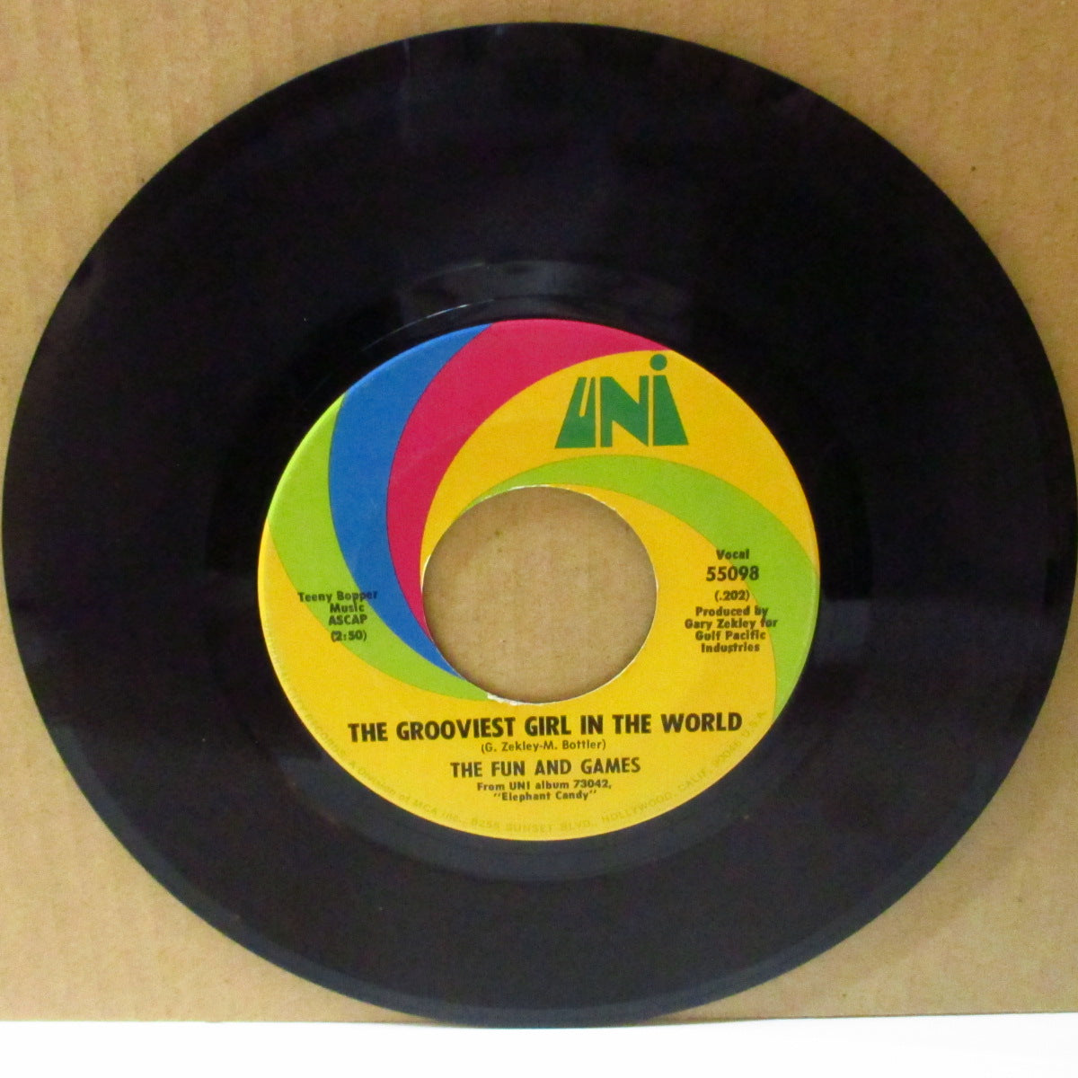 FUN AND GAMES, THE (ザ・ファン・アンド・ゲームス) - The Grooviest Girl In The World (US '68 オリジナル 7インチ)バブルガム・ポップ名曲 & サイケ・ポップ!
