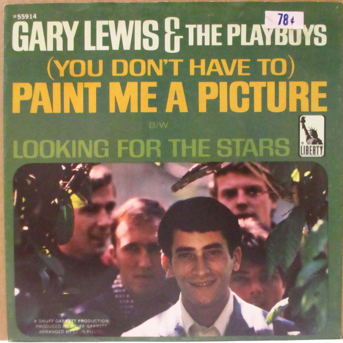 GARY LEWIS & THE PLAYBOYS (ゲイリー・ルイス&ザ・プレイボーイズ) - (You Don't Have To) Paint Me A Picture (US '66 オリジナル・ジャケ付 7インチ) 爽快サンシャイン・ポップ!