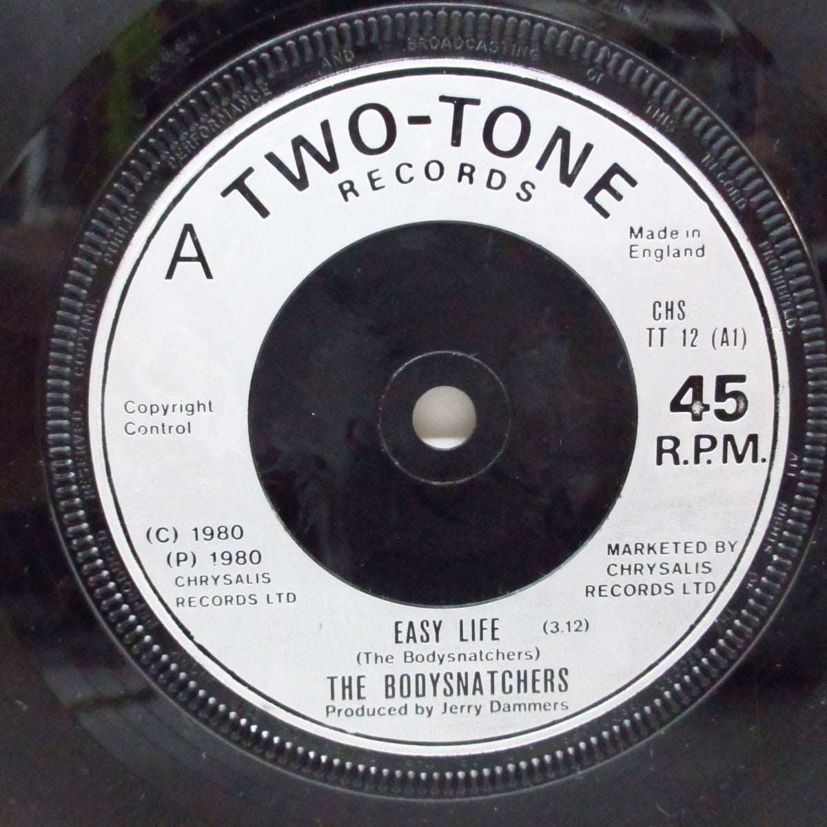 BODYSNATCHERS, THE (ザ ・ボディースナッチャーズ) - Easy Life (UK '80 再発「銀プラ フラット(ソリッド)小穴センターラベ」7"/カンパニースリーブ) セカンドシングル!