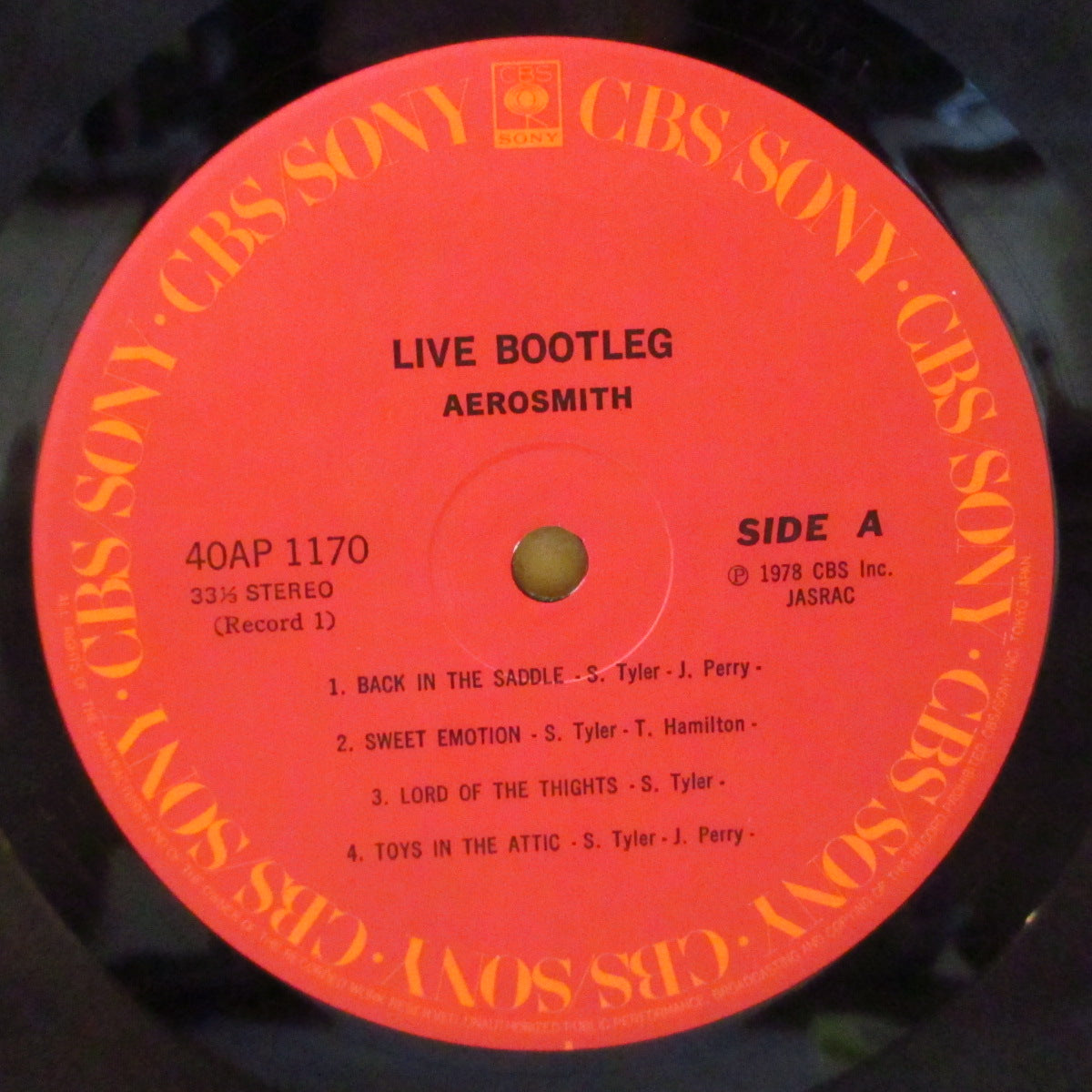 AEROSMITH (エアロスミス) - Live! Bootleg (Japan オリジナル 2xLP+2x見開きインサート/光沢見開きジャケ-帯・ポスター欠) '78年ライブアルバム