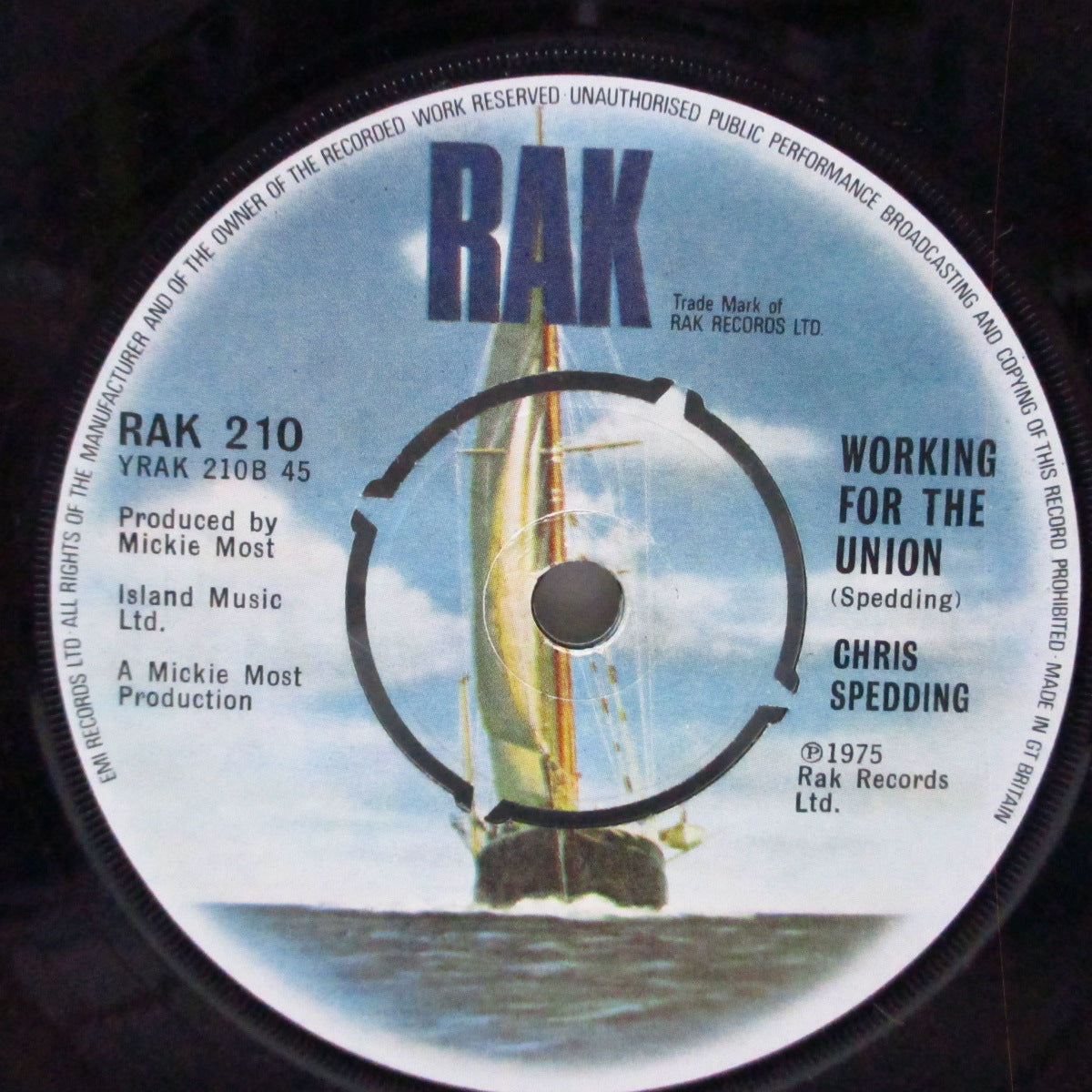 CHRIS SPEDDING (クリス・スペディング) - Motor Bikin' (UK オリジナル 7"/カンパニースリーブ) '75年ソロヒット曲!