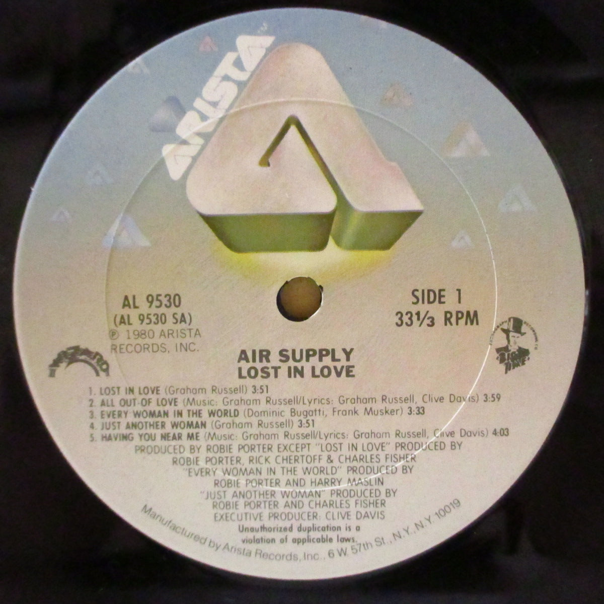 AIR SUPPLY (エア・サプライ) - Lost In Love (US オリジナル LP) '80年5thアルバム