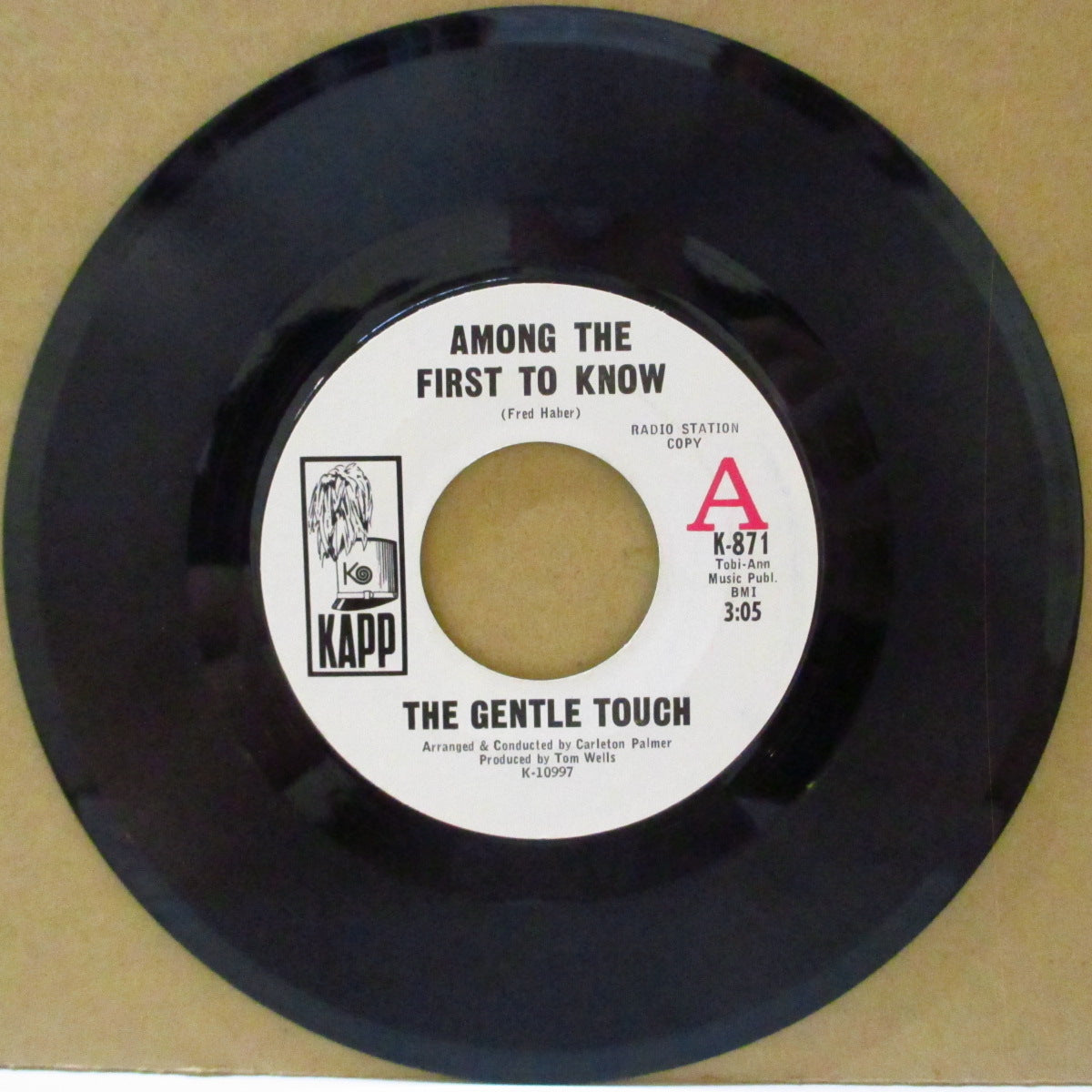 GENTLE TOUCH, THE (ザ・ジェントル・タッチ =姉妹デュオ「サタデイズ・フォトグラフ」の変名) - Among The First To Know (US '67 プロモ・白ラベ7インチ)ドリーミー・サンシャインポップ!
