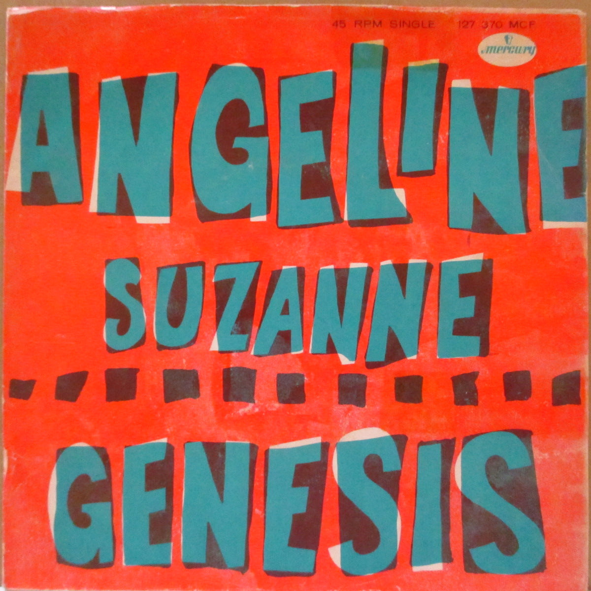 GENESIS (米国バンド) (ジェネシス) - Angeline / Suzanne (オランダ '68 オリジナル・ジャケ付 7インチ)ヘヴィ・サイケ・ブルース・ロック&サイケ・ポップ!