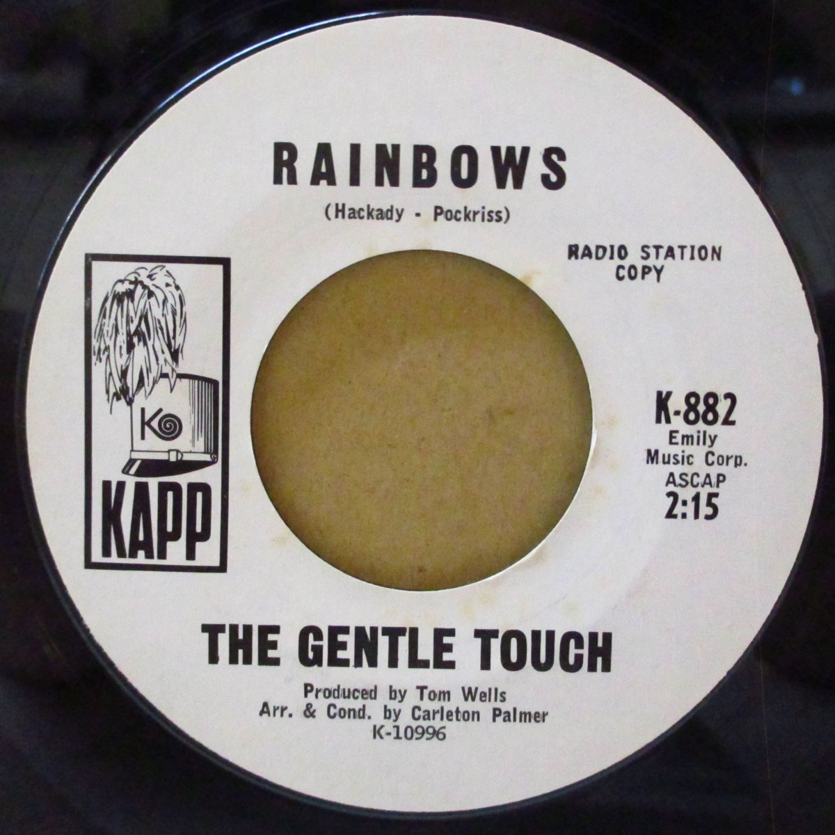 GENTLE TOUCH, THE (ザ・ジェントル・タッチ =姉妹デュオ「サタデイズ・フォトグラフ」の変名) - Be Young, Be Foolish, Be Happy (US '68 プロモ・白ラベ7インチ)両面美メロ・サンシャインポップ!