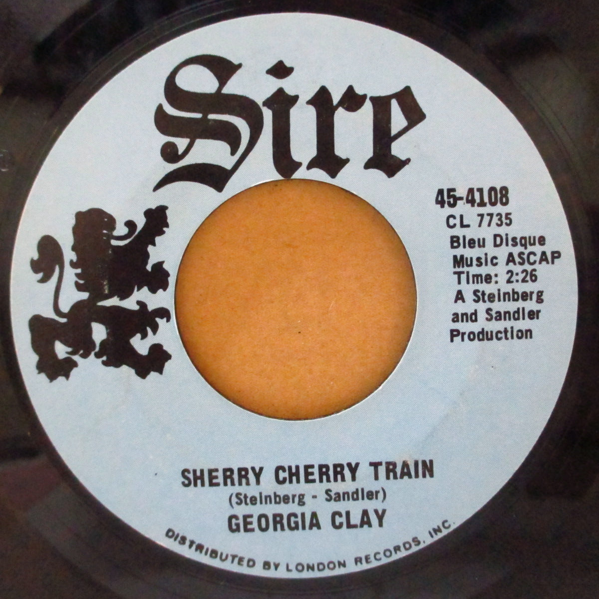 GEORGIA CLAY (ジョージア・クレイ) - Sherry Cherry Train (US '69 オリジナル 7インチ)MODバブルガム・ガレージ& ファンキー・サイケ・ガレージ!