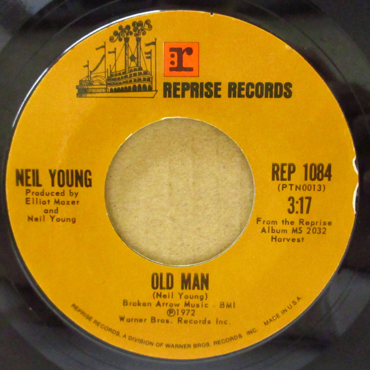 NEIL YOUNG (ニール・ヤング) - Old Man (US '72 オリジナル 7インチ)全米31位の名曲