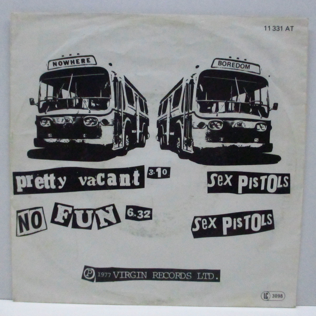 SEX PISTOLS (セックス・ピストルズ) - Pretty Vacant (German オリジナル 7"+光沢ソフト紙ジャケ )