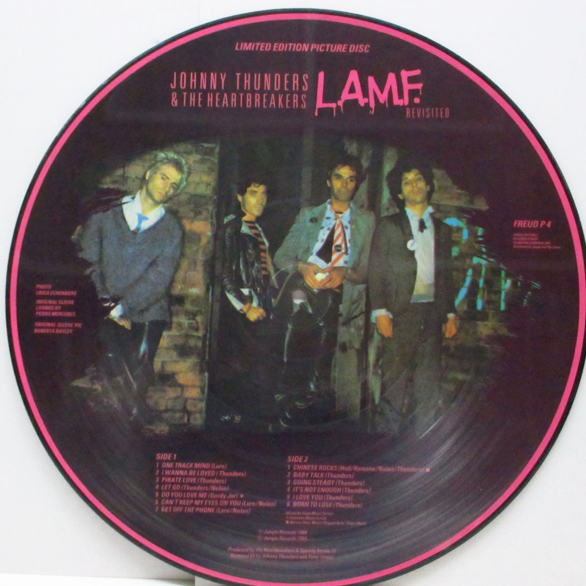JOHNNY THUNDERS & THE HEARTBREAKERS (ジョニー・サンダース & ザ・ハートブレイカーズ) - L.A.M.F. Revisited (UK '84 限定ピクチャー LP) 名盤「L.A.M.F.」をジョニー自らがリミックス !
