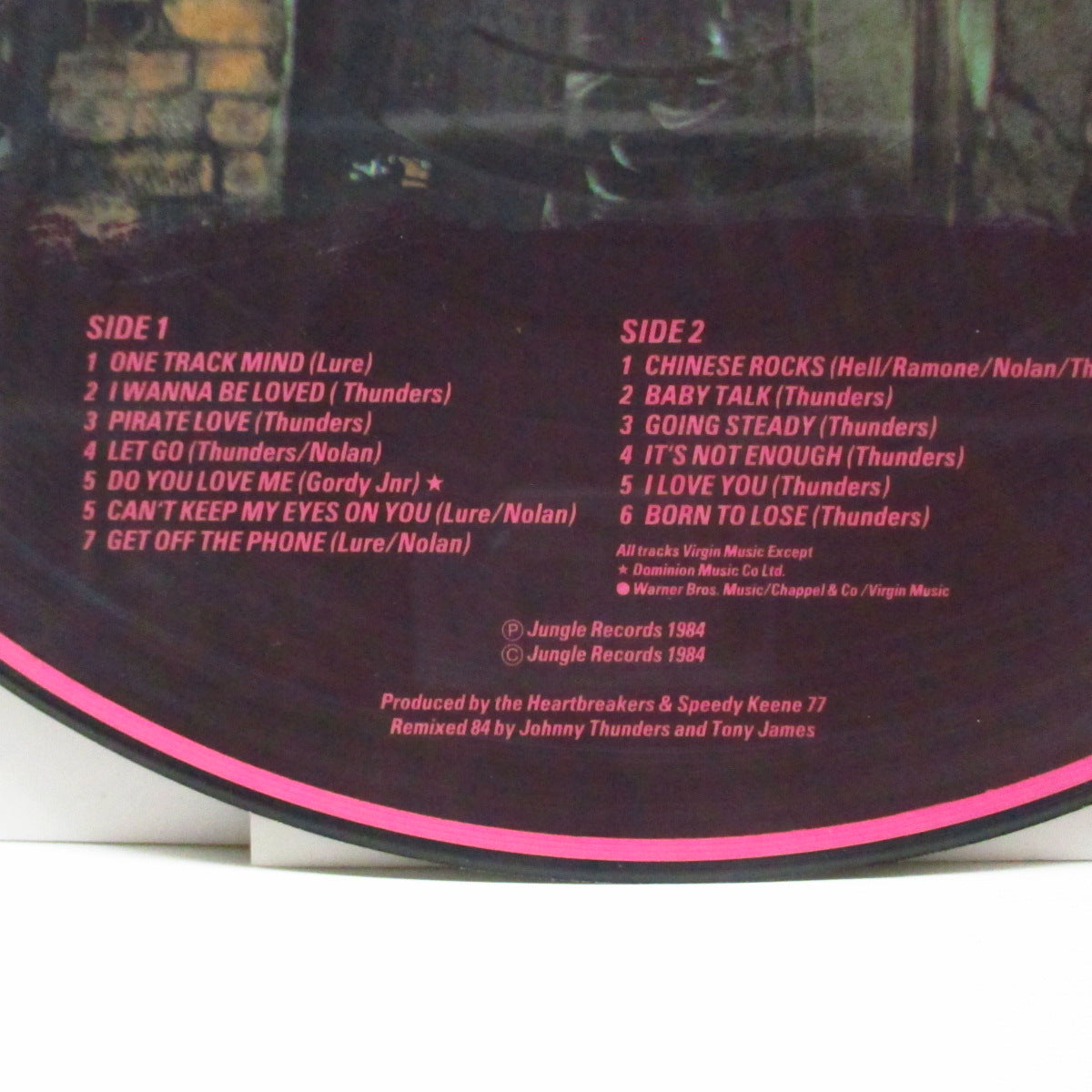 JOHNNY THUNDERS & THE HEARTBREAKERS (ジョニー・サンダース & ザ・ハートブレイカーズ) - L.A.M.F. Revisited (UK '84 限定ピクチャー LP) 名盤「L.A.M.F.」をジョニー自らがリミックス !