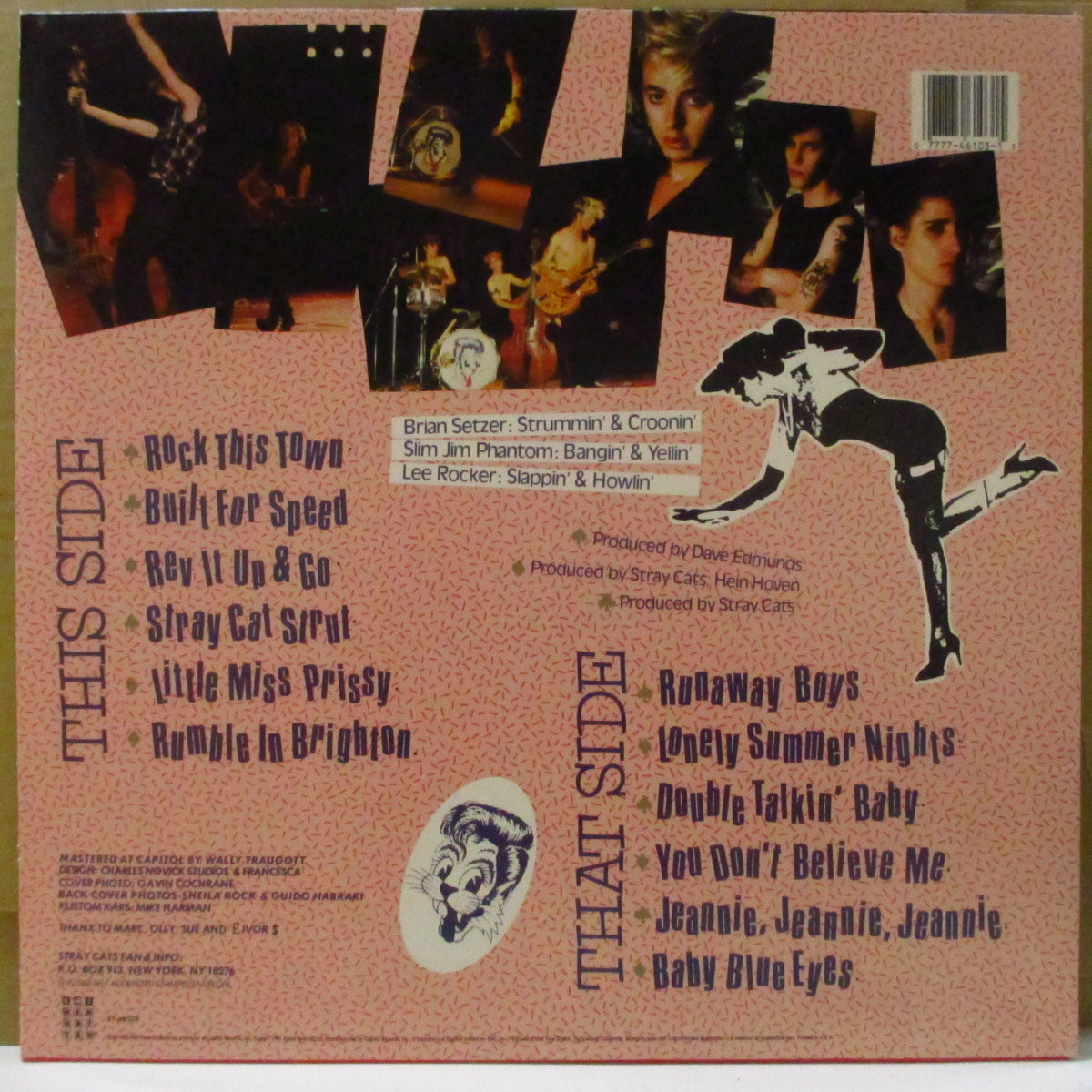STRAY CATS (ストレイ・キャッツ) - Built For Speed (US '87 再発 LP) '82年3rdアルバム