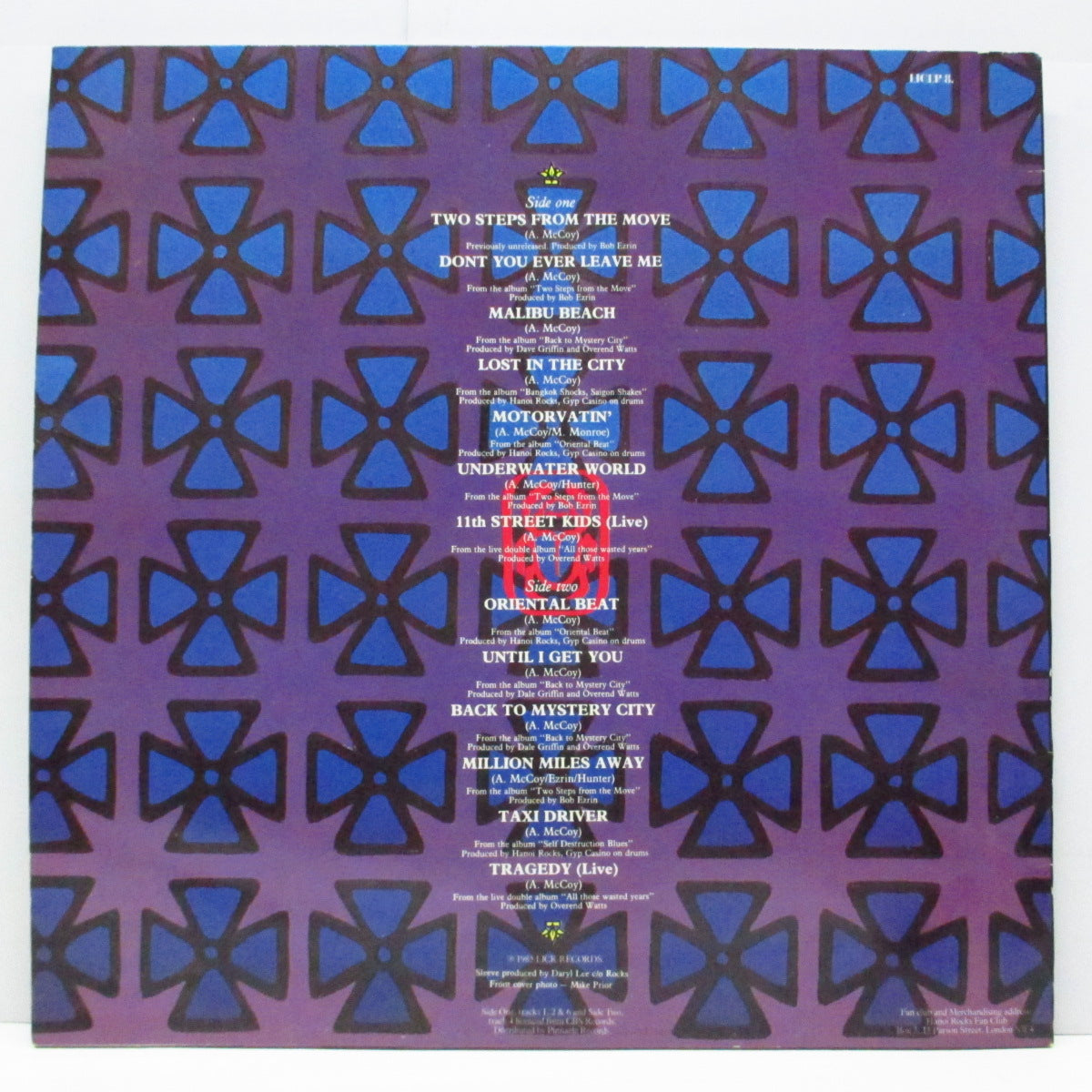 HANOI ROCKS (ハノイ・ロックス) - The Best Of Hanoi Rocks (UK オリジナル LP)