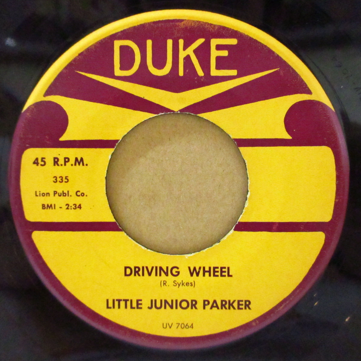 JUNIOR PARKER (LITTLE JUNIOR PARKER) (リトル・ジュニア・パーカー) - Driving Wheel / Seven Days (US '61 オリジナル7インチ)ブルース古典曲の猛毒カヴァ+フランティックR&B!