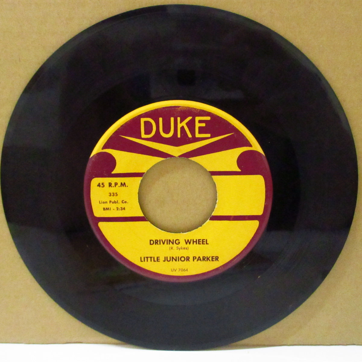 JUNIOR PARKER (LITTLE JUNIOR PARKER) (リトル・ジュニア・パーカー) - Driving Wheel / Seven Days (US '61 オリジナル7インチ)ブルース古典曲の猛毒カヴァ+フランティックR&B!