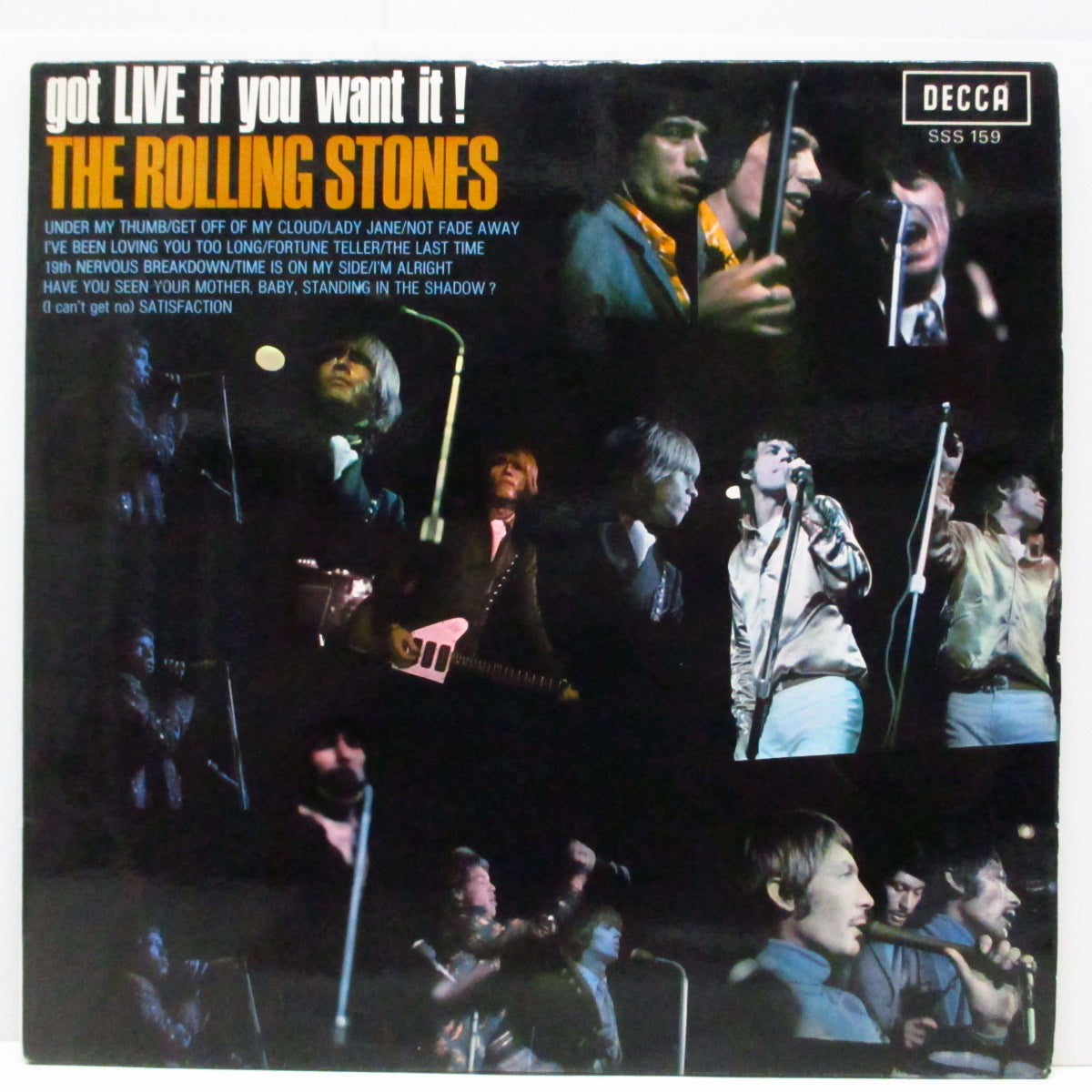ROLLING STONES (ローリング・ストーンズ) - Got Live If You Want It ! (France '70 再発「銀ロゴ・青ラベ」ステレオ LP/表面コーティング折返ジャケ)