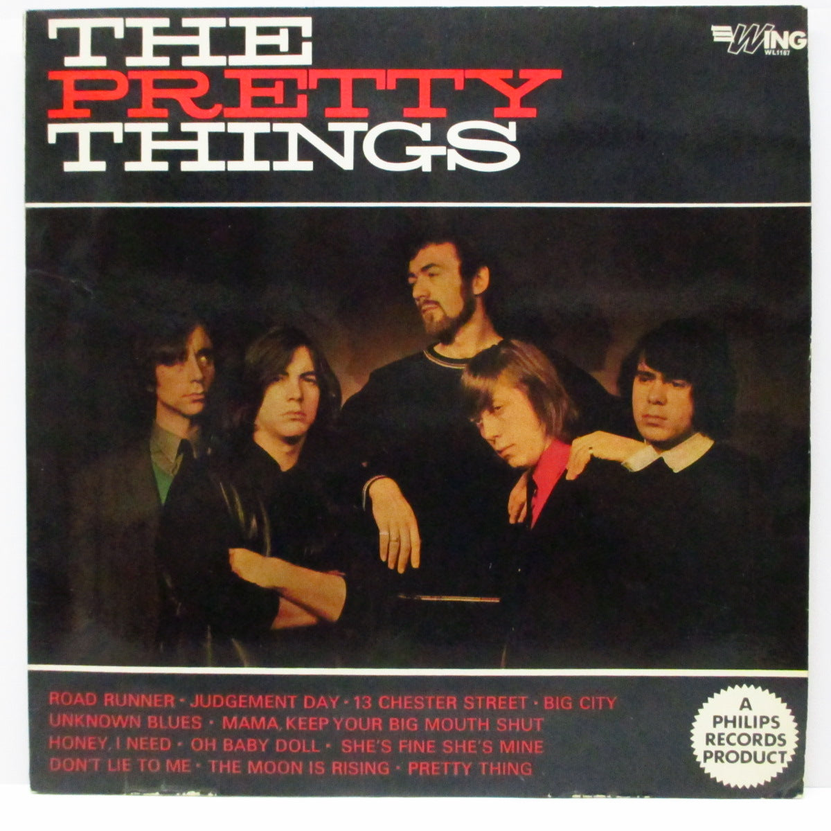 PRETTY THINGS (プリティ・シングス) - The Pretty Things (1st) (UK '67 再発「モノラル」LP+表面コーティング三面折り返しジャケ/WL 1167) オリジナル盤とはジャケ違い!