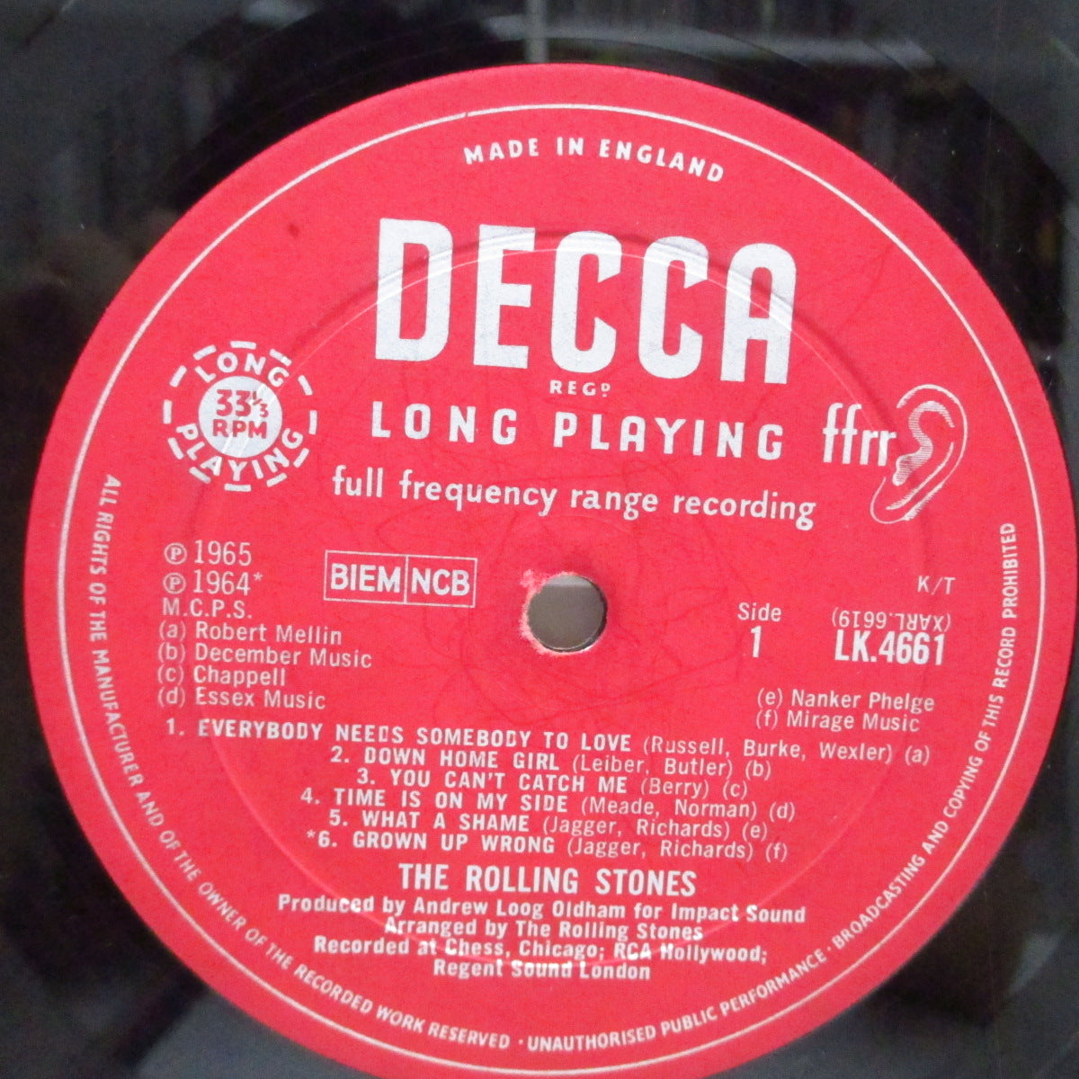 ROLLING STONES (ローリング・ストーンズ) - No.2 (UK オリジナル「アンボックス銀ロゴ」モノラル LP/「Blind Man無修正」表面コーティング2面折返ジャケ)