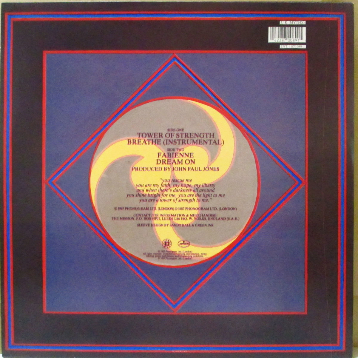 MISSION, THE (ザ・ミッション) - Tower Of Strength +3 (UK '88 オリジナル4曲入り 12インチ/特殊加工ざら紙ジャケ)