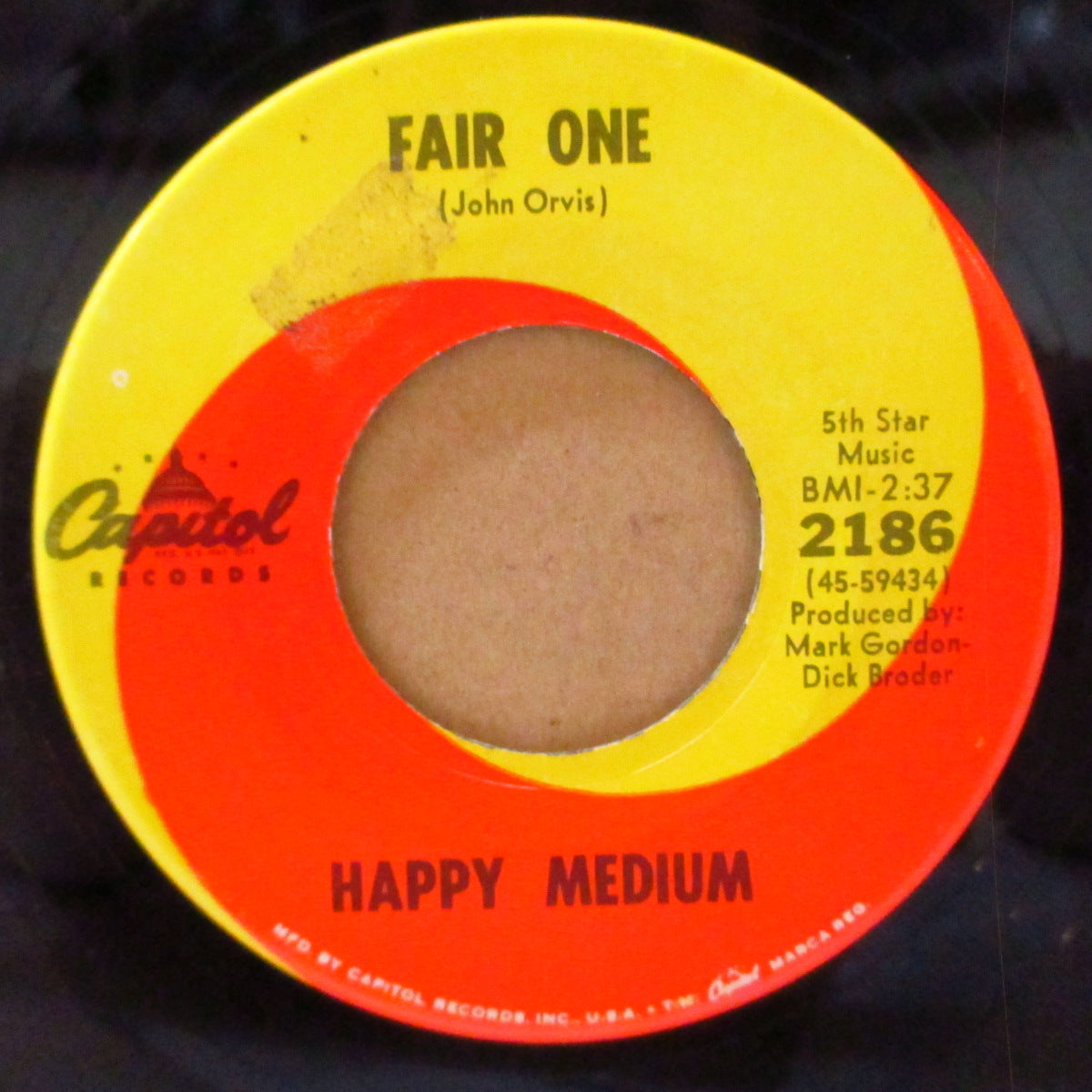 HAPPY MEDIUM (ハッピー・メディウム) - Poison Apples (US '68 オリジナル7インチ)ラヴィン・スプーンフル調の陽気なフォーキー・ジャグ・ポップ