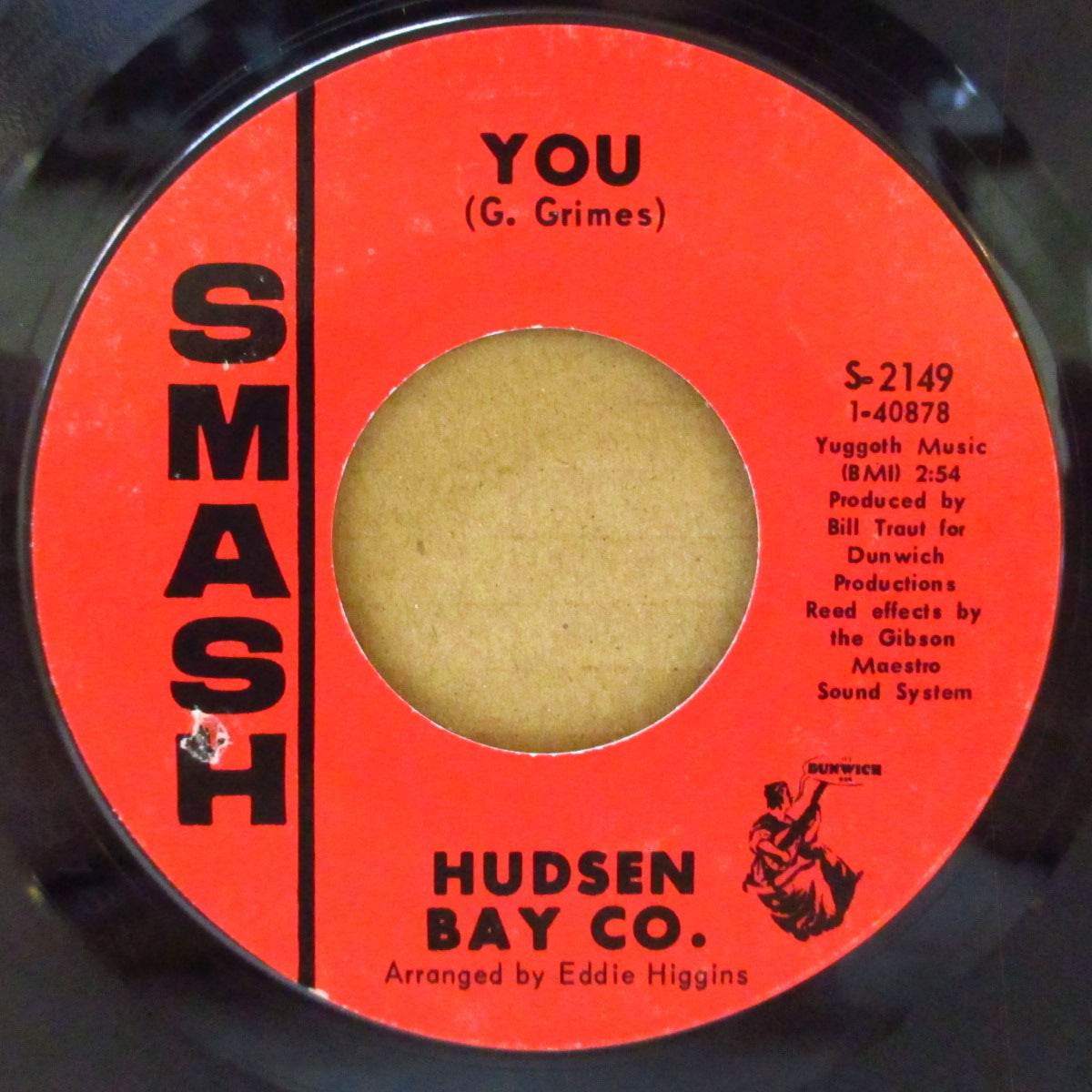 HUDSEN BAY CO. (ハドソン・ベイ・カンパニー) - I See Her Face (US '68 オリジナル 7インチ)ゾンビーズ路線哀愁美メロ・ソフト・ポップ・サイケ隠れ名曲!