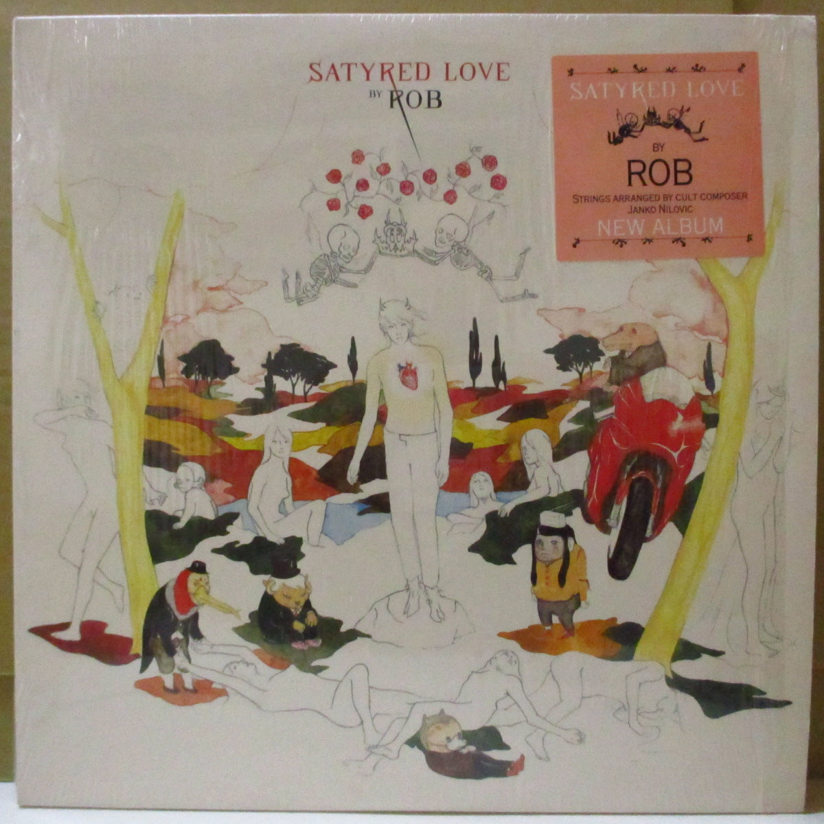 ROB (ロブ) - Satyred Love (EU オリジナル 2xLP+インナー/レアステッカー付き光沢ジャケ) '02年2ndアルバム