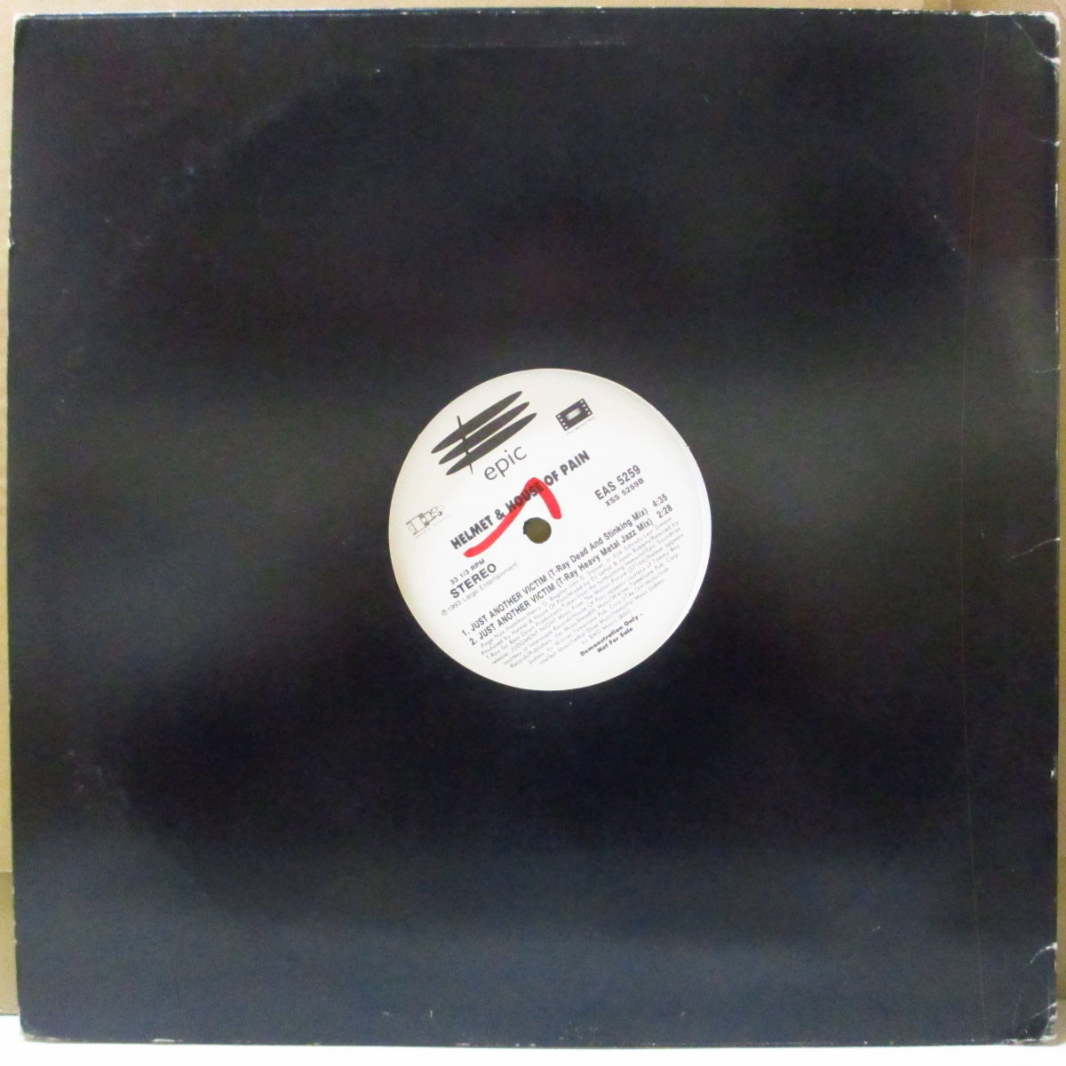 HELMET / HOUSE OF PAIN (ヘルメット / ハウス・オブ・ペイン) - Just Another Victim +4 (US '93 プロモ 5バージョン入り 12インチ/レアステッカー付きダイカットスリーブ)