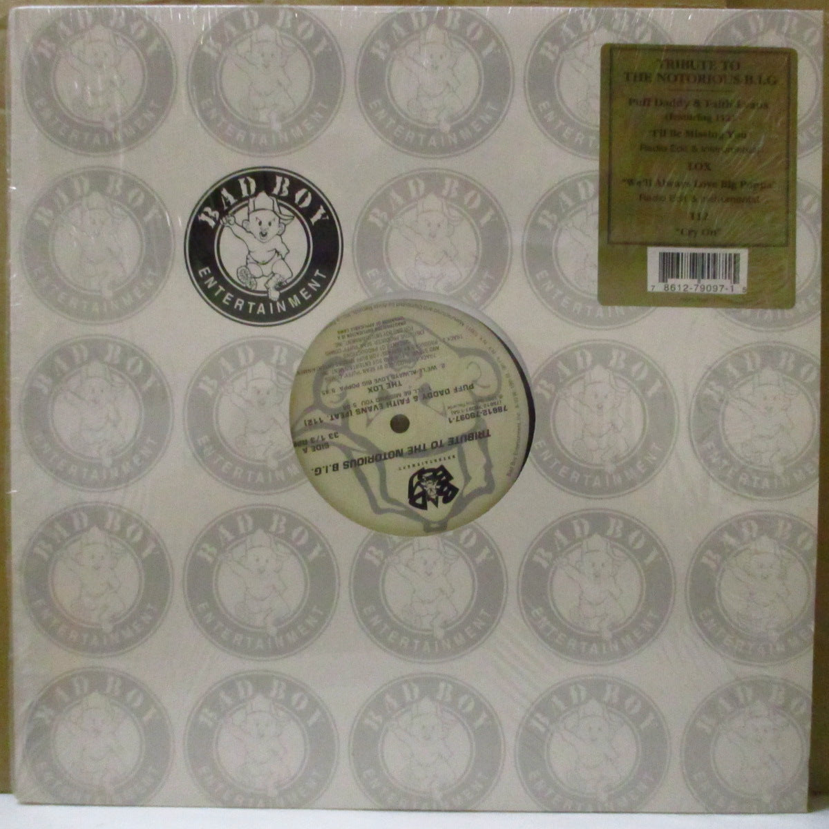 V.A. - Tribute To The Notorious B.I.G. (US オリジナル5曲入り 12インチ/レアステッカー付き光沢ダイカットジャケ) '97年ノトーリアス・B.I.G.トリビュートEP