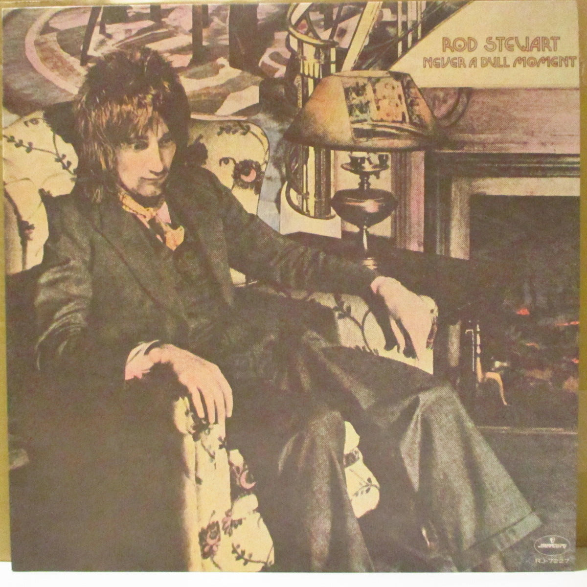 ROD STEWART (ロッド・スチュワート) - ネバー・ア・ダル・モーメント - Never A Dull Moment (Japan '77 再発 LP+インサート/帯欠) '72年4thアルバム