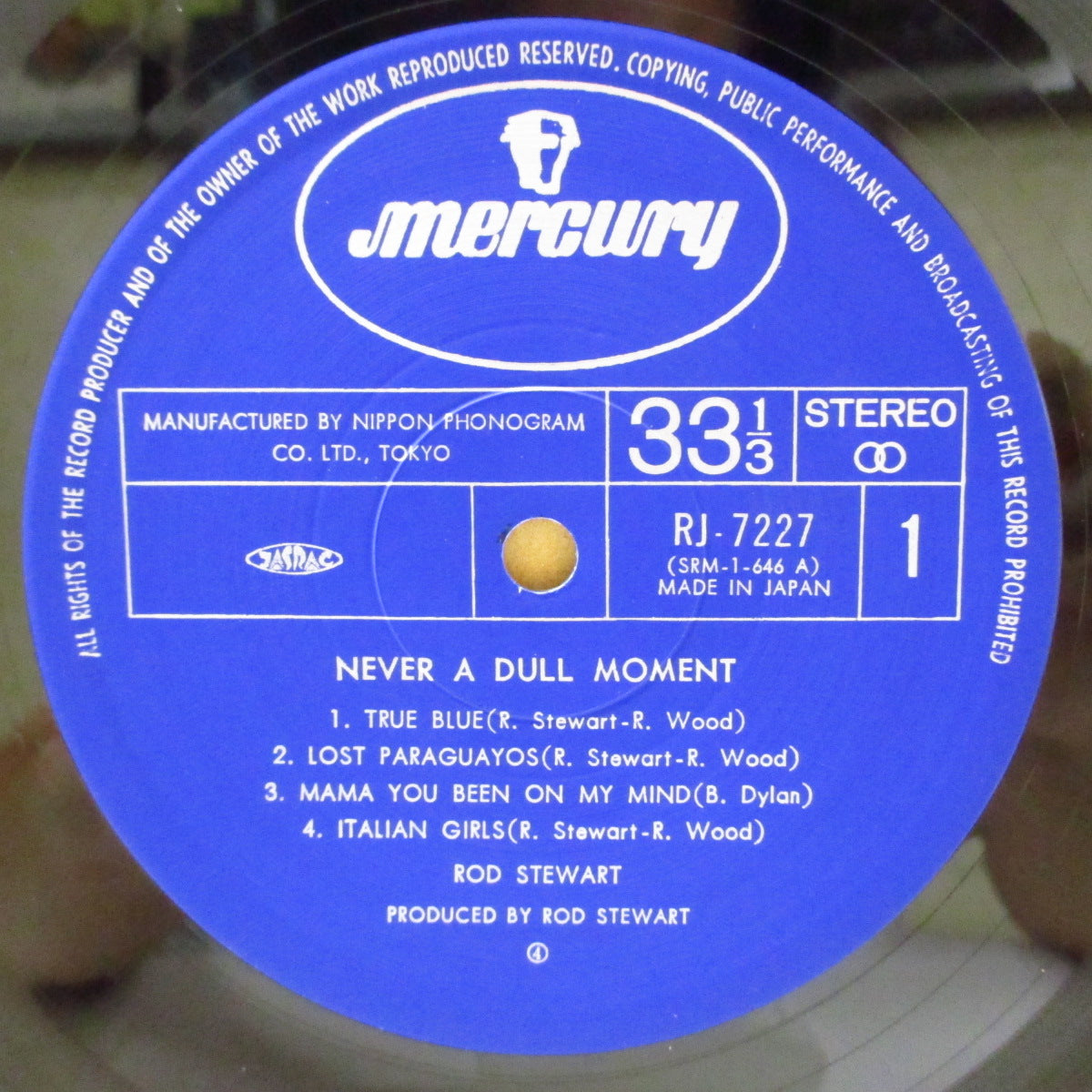ROD STEWART (ロッド・スチュワート) - ネバー・ア・ダル・モーメント - Never A Dull Moment (Japan '77 再発 LP+インサート/帯欠) '72年4thアルバム