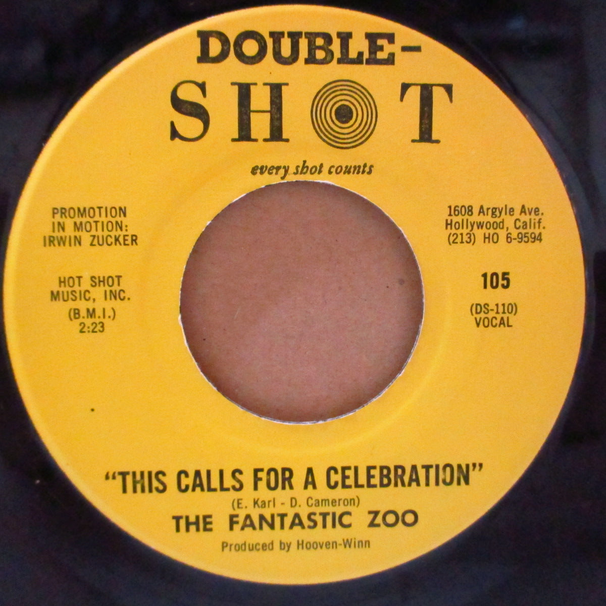 FANTASTIC ZOO, THE (ザ・ファンタスティック・ズー) - This Calls For A Celebration / Midnight Snack (US '66 オリジナル 7インチ)フォーキー・ソフト・サイケ・ガレージ!