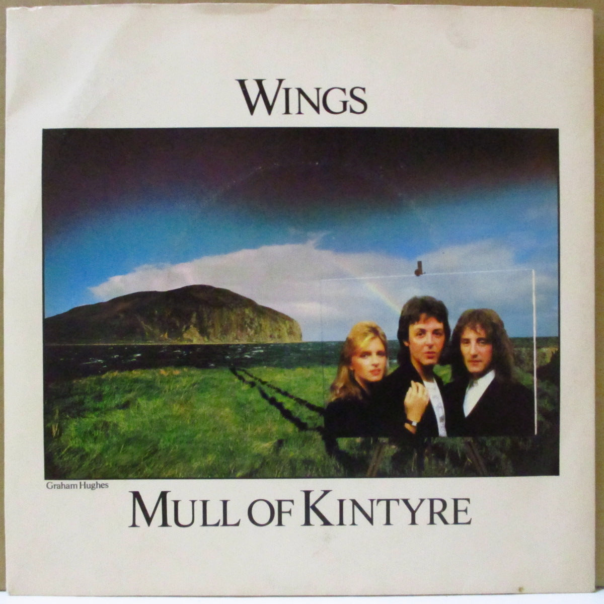 PAUL McCARTNEY & WINGS (ポール・マッカートニー & ウイングス) - Mull Of Kintyre (UK '77 オリジナル「A面にプロモステッカー付き黒紙ラベ・ラウンドセンター」 7インチ+光沢固紙ジャケ)