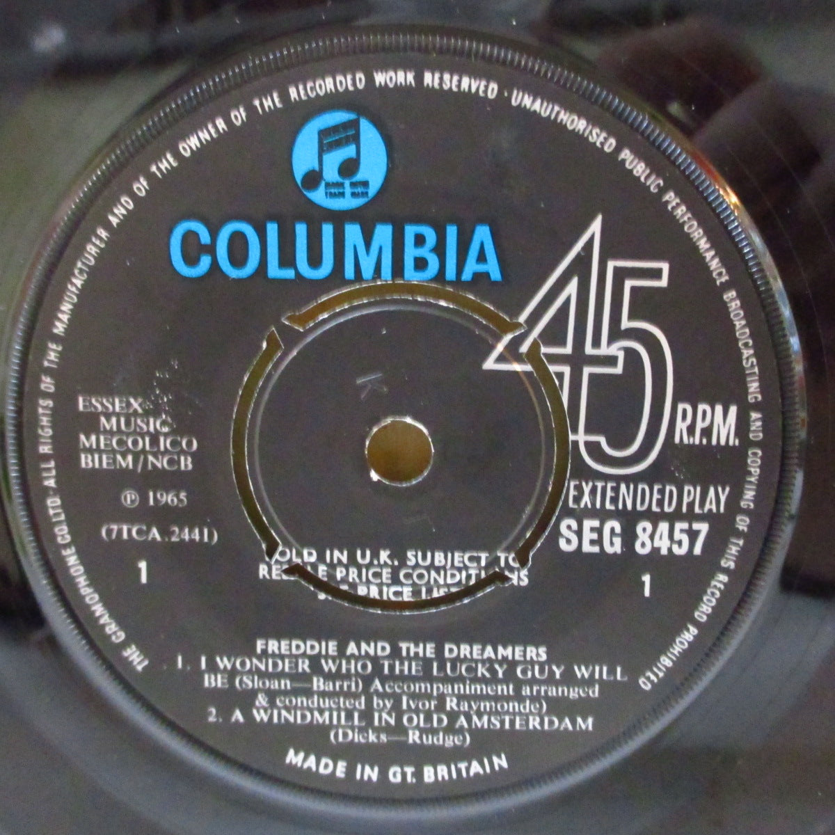 FREDDIE AND THE DREAMERS (フレディー・アンド・ザ・ドリーマーズ) - S.T. - EP (UK '65 オリジナル4曲入りモノラル 7インチEP+表面コーティング折り返しジャケ)