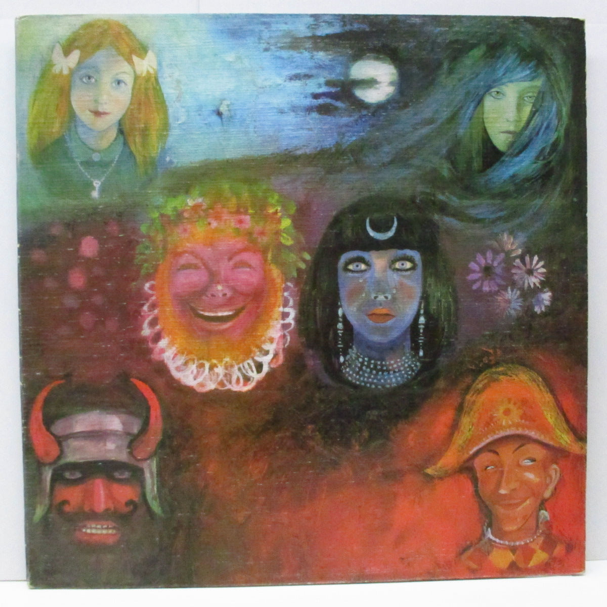 KING CRIMSON (キング・クリムゾン) - In The Wake Of Poseidon (UK オリジナル「白iロゴ有」ピンクラベLP/ざら紙見開ジャケ) マトA1/B1