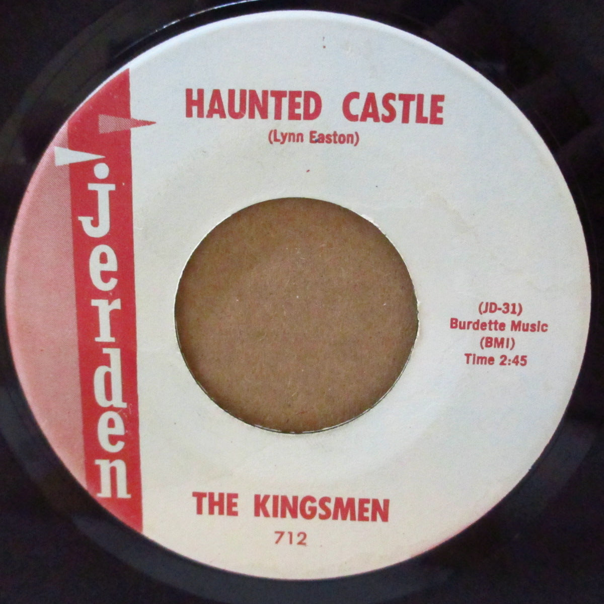 KINGSMEN (キングスメン) - Louie Louie / Haunted Castle (US '63 初回 JERDEN社オリジナル7インチ) 「ルイ・ルイ」カバー名曲の初盤!