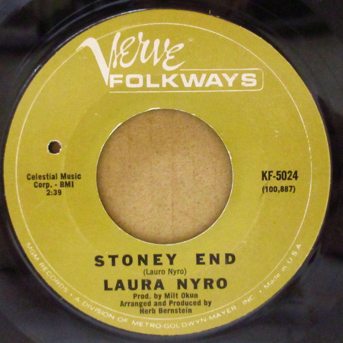LAURA NYRO (ローラ・ニーロ) - Wedding Bell Blues / Stoney End (US '66 オリジナル 7インチ)フィフス・ディメンションとバーブラ・ストライサンドのカバー原曲