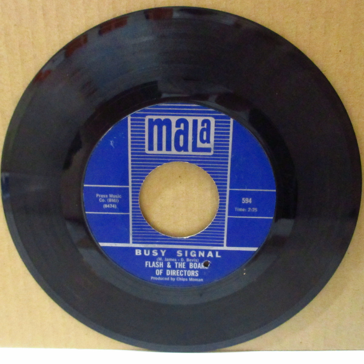 FLASH & THE BOARD OF DIRECTORS (フラッシュ&ザ・ボード・オブ・ダイレクションズ) - Busy Signal / Love Ain't Easy (US '67 オリジナル「銀ライン入り青紙ラベ」7インチ)ビートルズ調哀愁美メロ・ポップス!