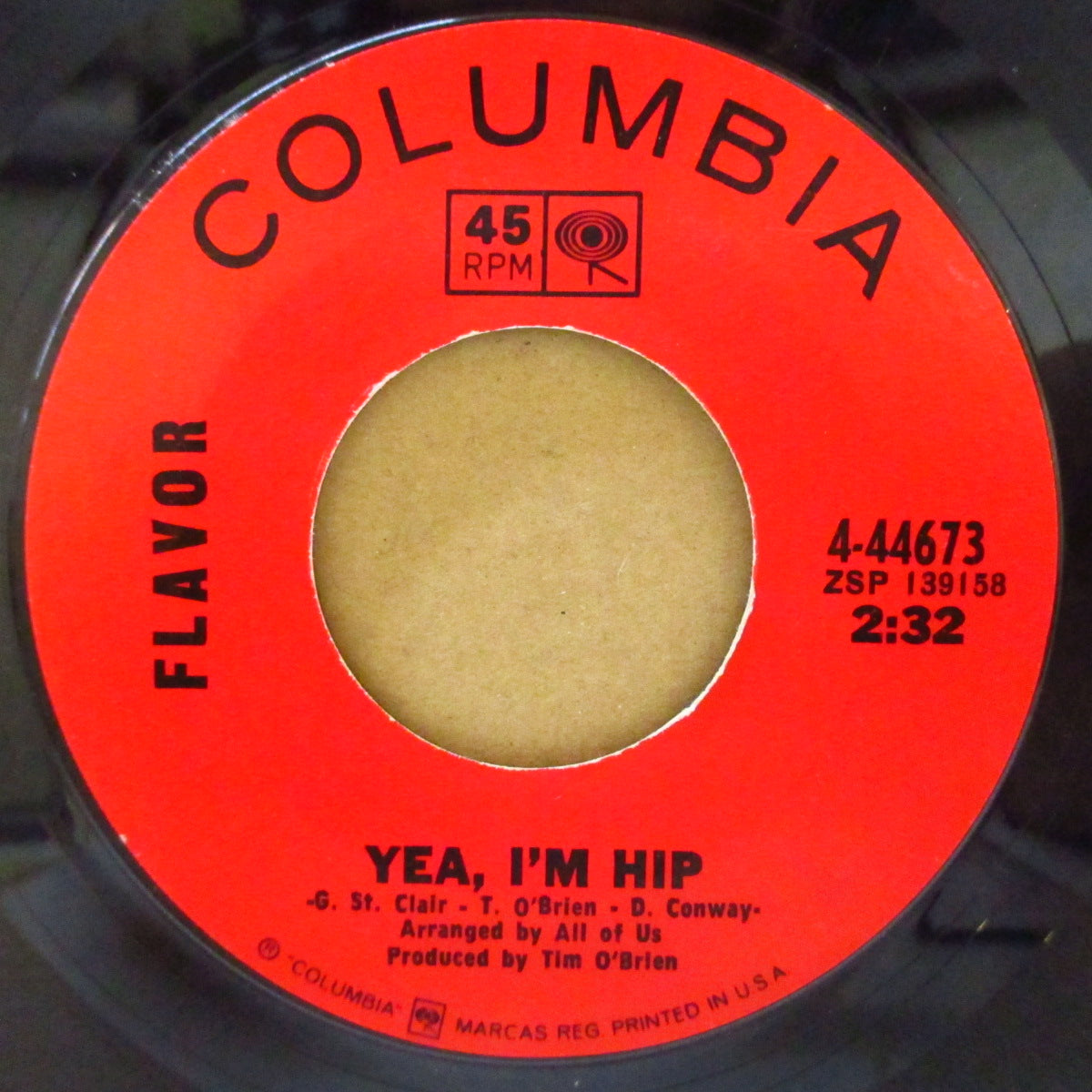 FLAVOR (フレイヴァー) - Yea, I'm Hip / Heart-Teaser (US '68 オリジナル・ジャケ付 7インチ)ファンキーMODガレージ・ノーザン & MODサイケデリック・ノーザン!