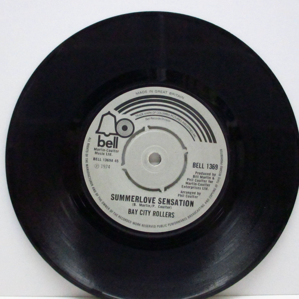 BAY CITY ROLLERS (ベイ・シティ・ローラーズ) - Summerlove Sensation (UK オリジナル 7")