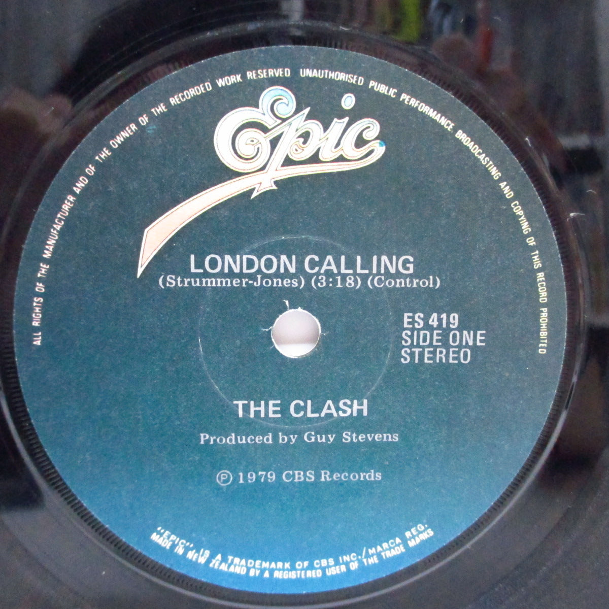 CLASH, THE (ザ・クラッシュ) - London Calling (New Zealand オリジナル 7"+カンパニースリーブ)