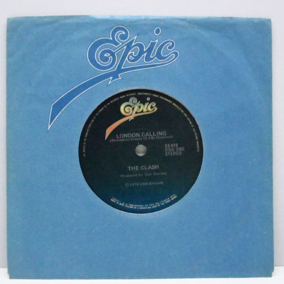 CLASH, THE (ザ・クラッシュ) - London Calling (New Zealand オリジナル 7"+カンパニースリーブ)