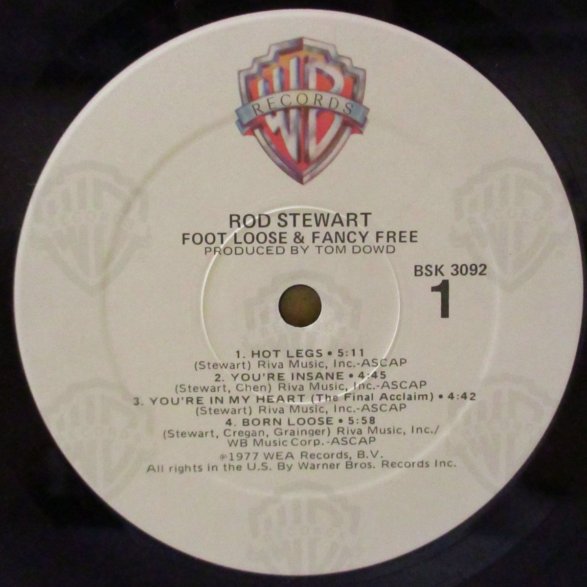 ROD STEWART (ロッド・スチュワート) - Foot Loose & Fancy Free (US '80s 再発「カラーロゴ・クリームラベ」 LP/バーコードなし光沢ジャケ) 8thアルバム