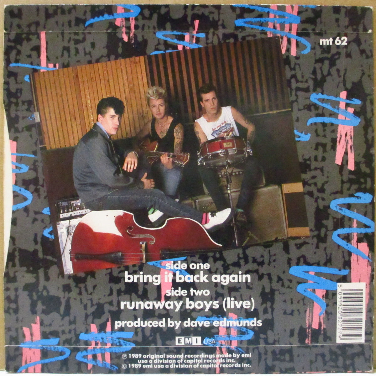 STRAY CATS (ストレイ・キャッツ) - Bring It Back Again (UK 2ndプレス 7インチ+光沢固紙ジャケ)