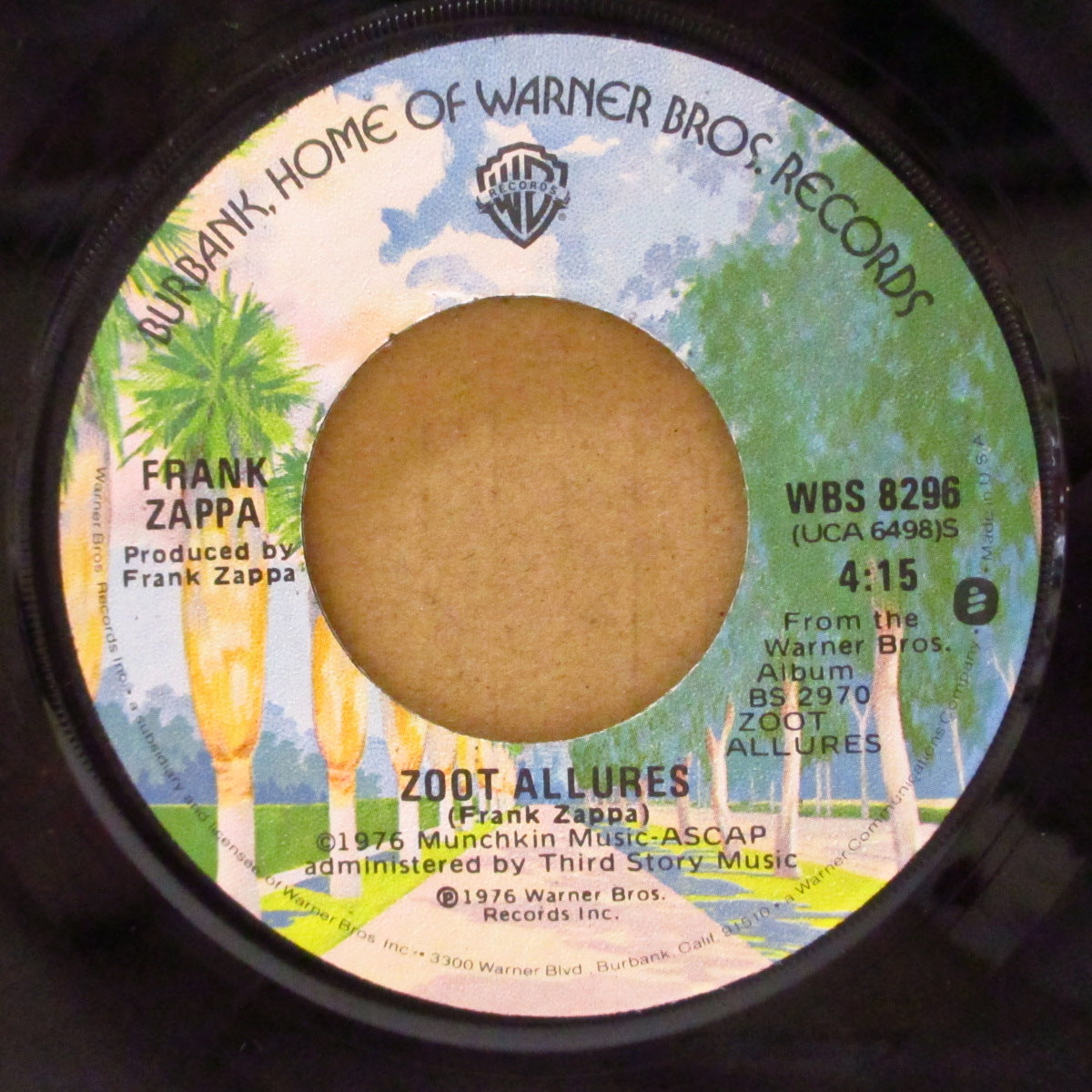 FRANK ZAPPA (フランク・ザッパ) - Find Her Finer / Zoot Allures (US '76 オリジナル 7インチ) 3'18 エディット・バージョン