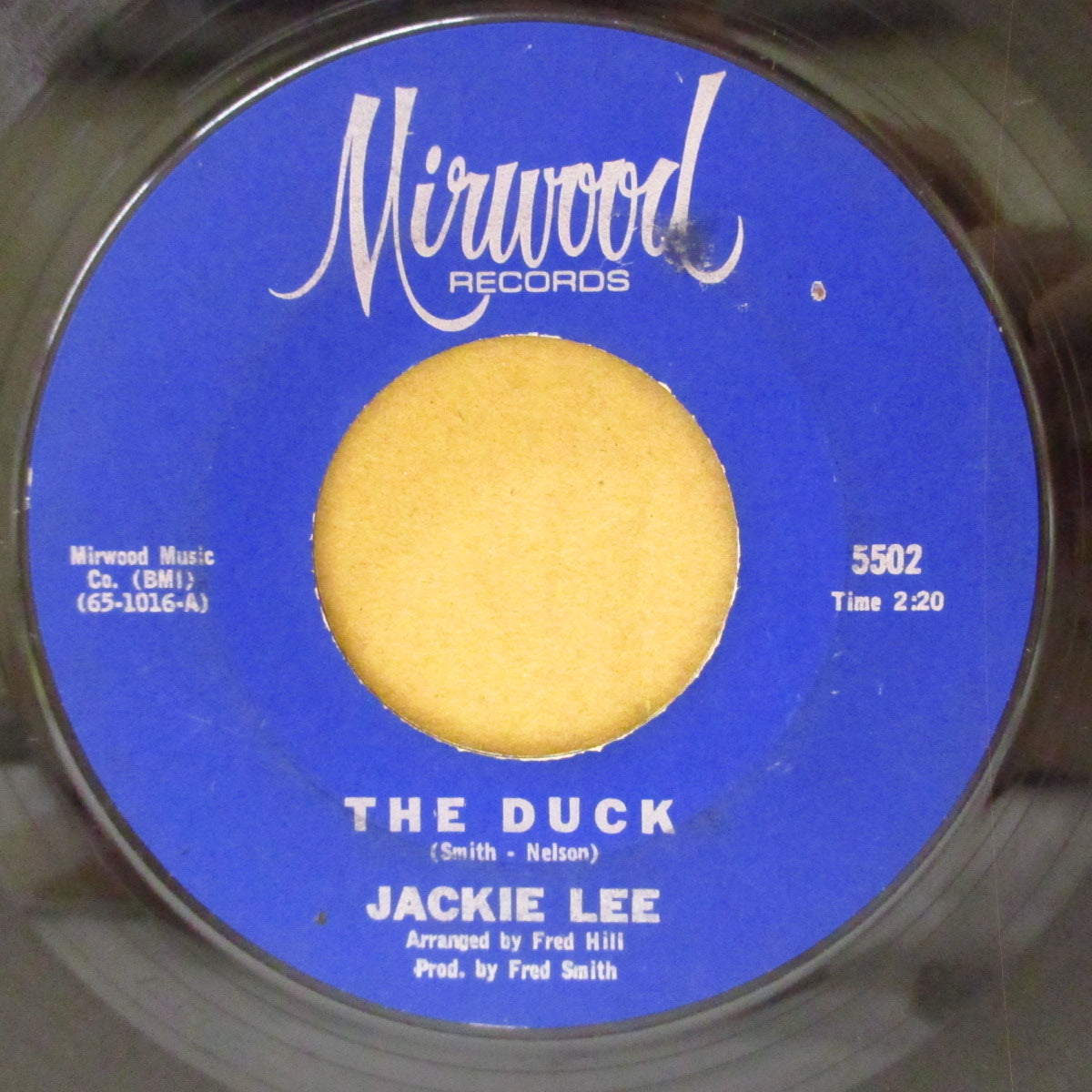 JACKIE LEE (ジャッキー・リー) - The Duck (US '65 オリジナル「青紙ラベ・バージョン」7インチ) ノーザン・クラシック!