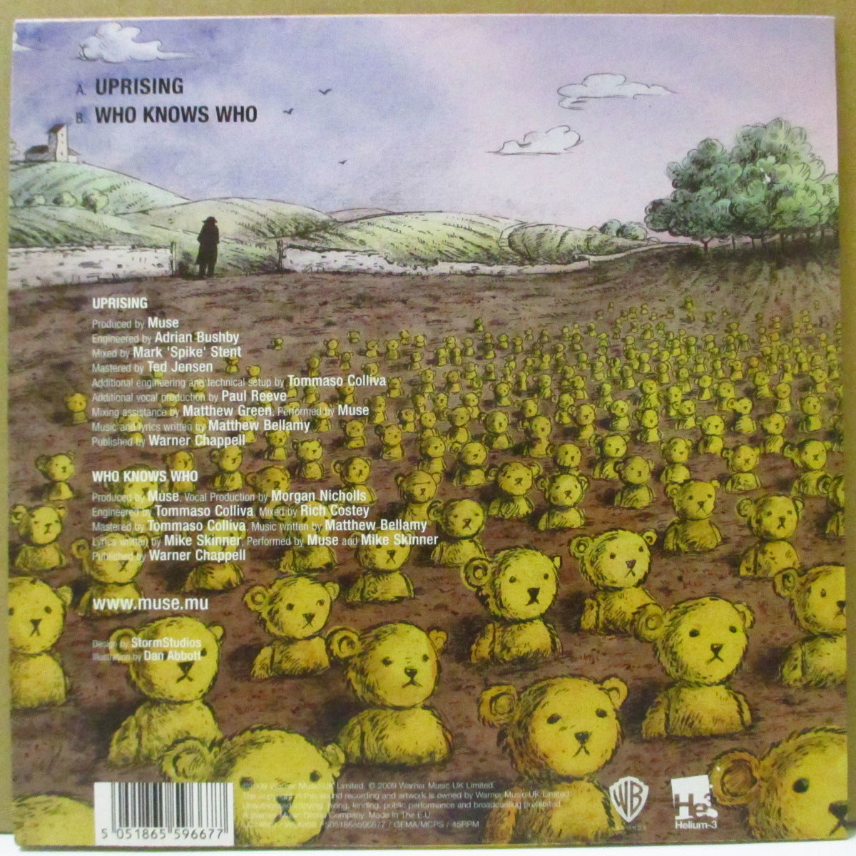 MUSE (ミューズ) - Uprising (UK-EU '09 オリジナル 7インチ+光沢固紙ジャケ)